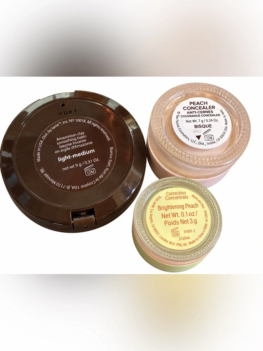 Hourglass ncludes concealer
